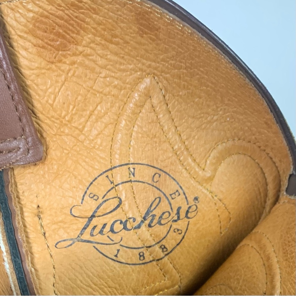 Lucchese M1004.R4 Ranch Hand Leather Boots Men Size 13D Handmade Western Cowboy - Picture 16 of 16
